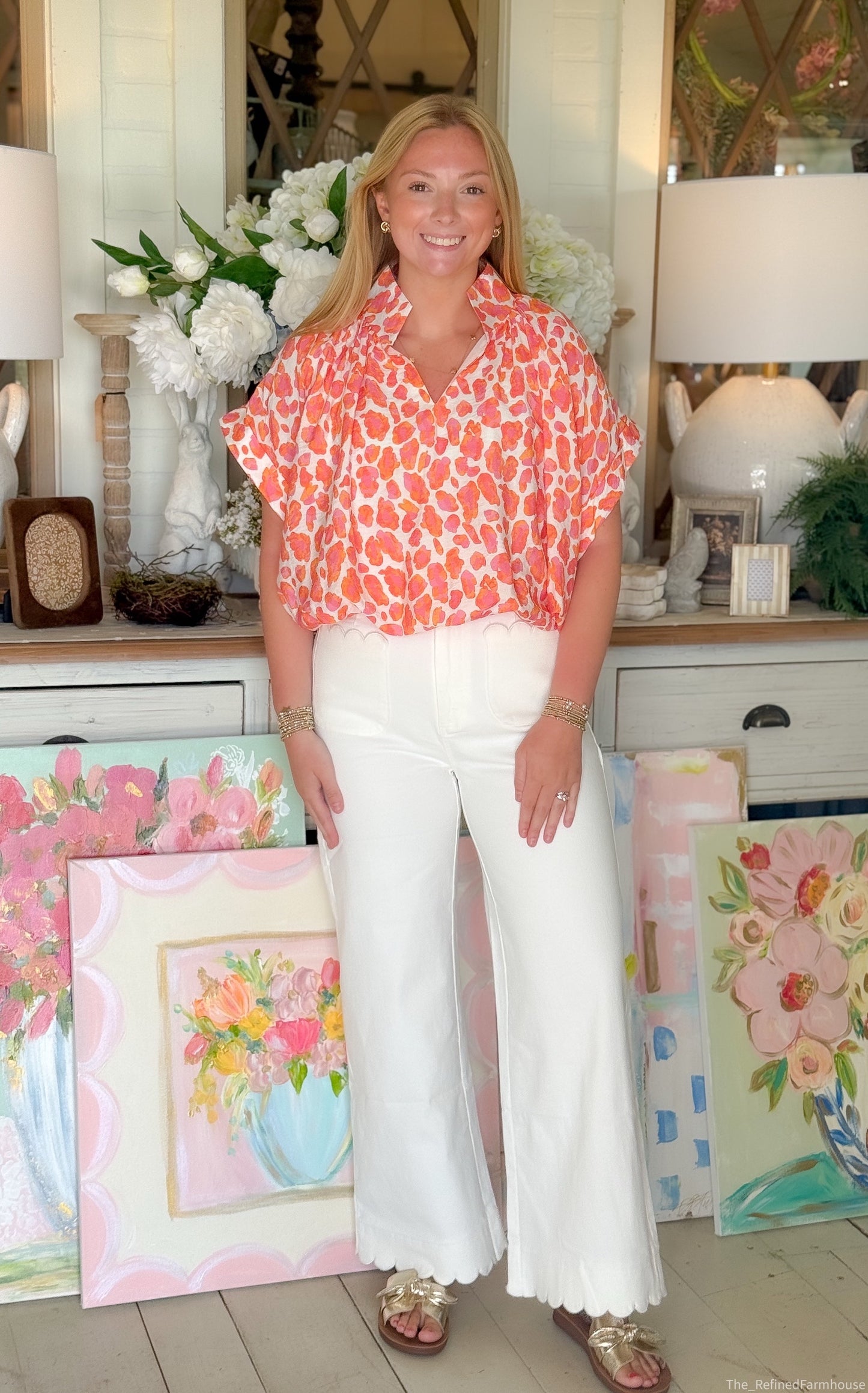 The Sunset Leopard Top