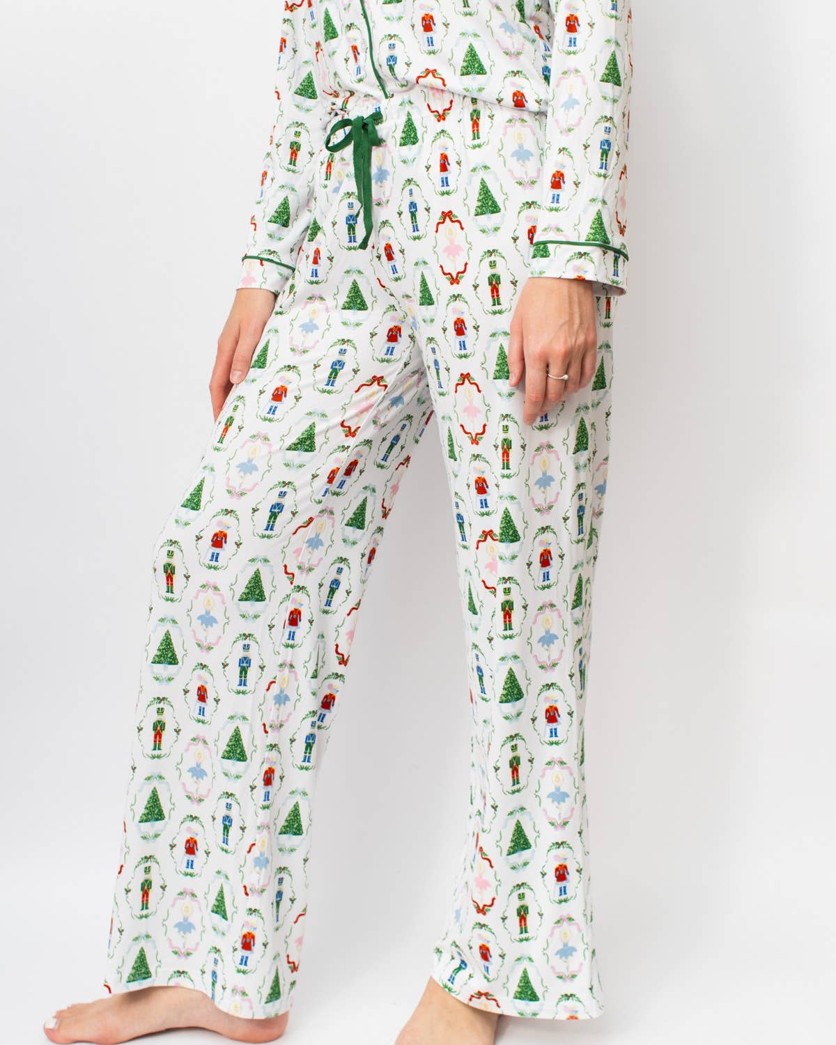 Nutcracker Waltz Long Sleeve Button Pant Set