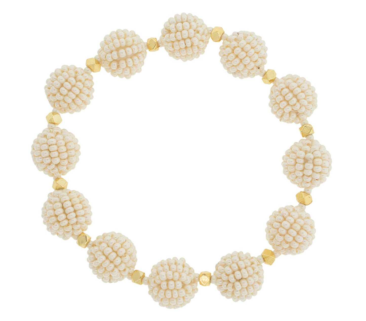Luxe Globe Bracelet - Cream
