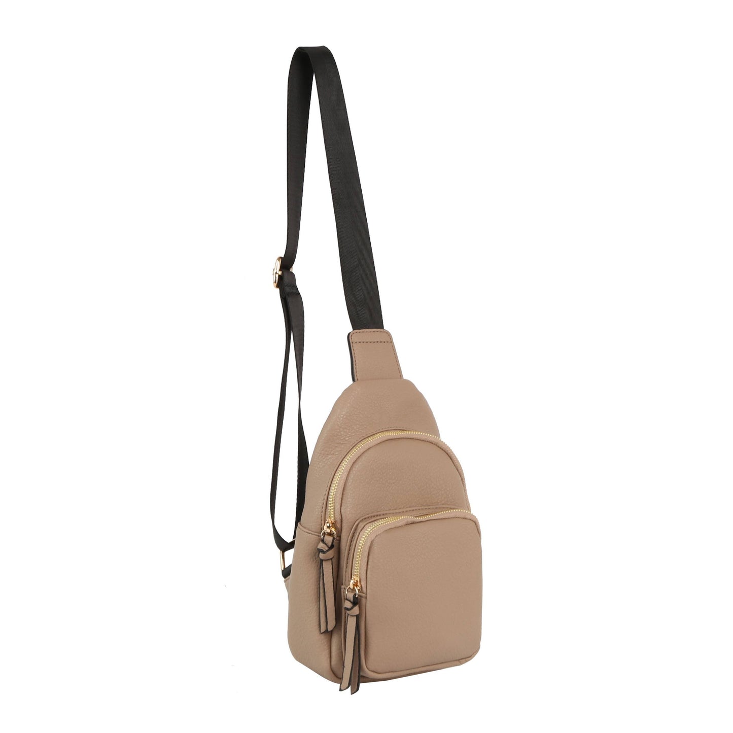 Women Sling Crossbody Fanny Bag: ONE SIZE / Brown