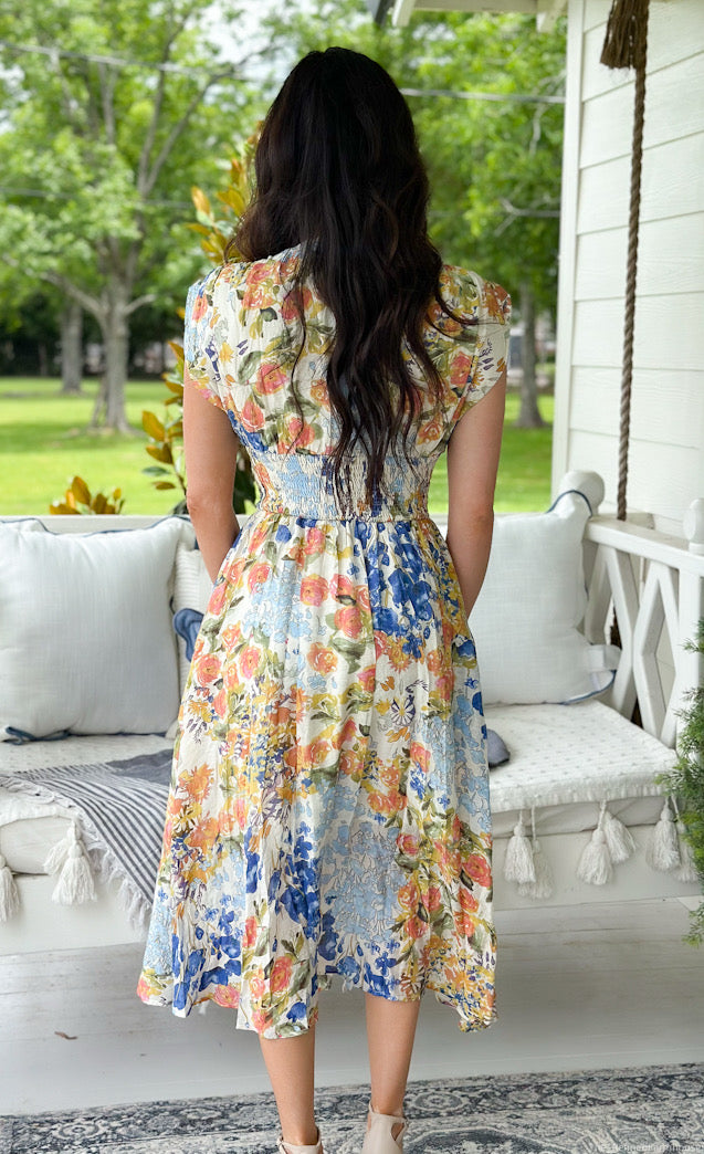 Floral Cascade Midi