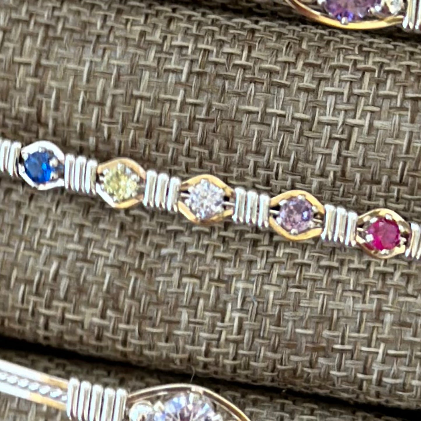Custom Birthstone Bracelet w/8 stones