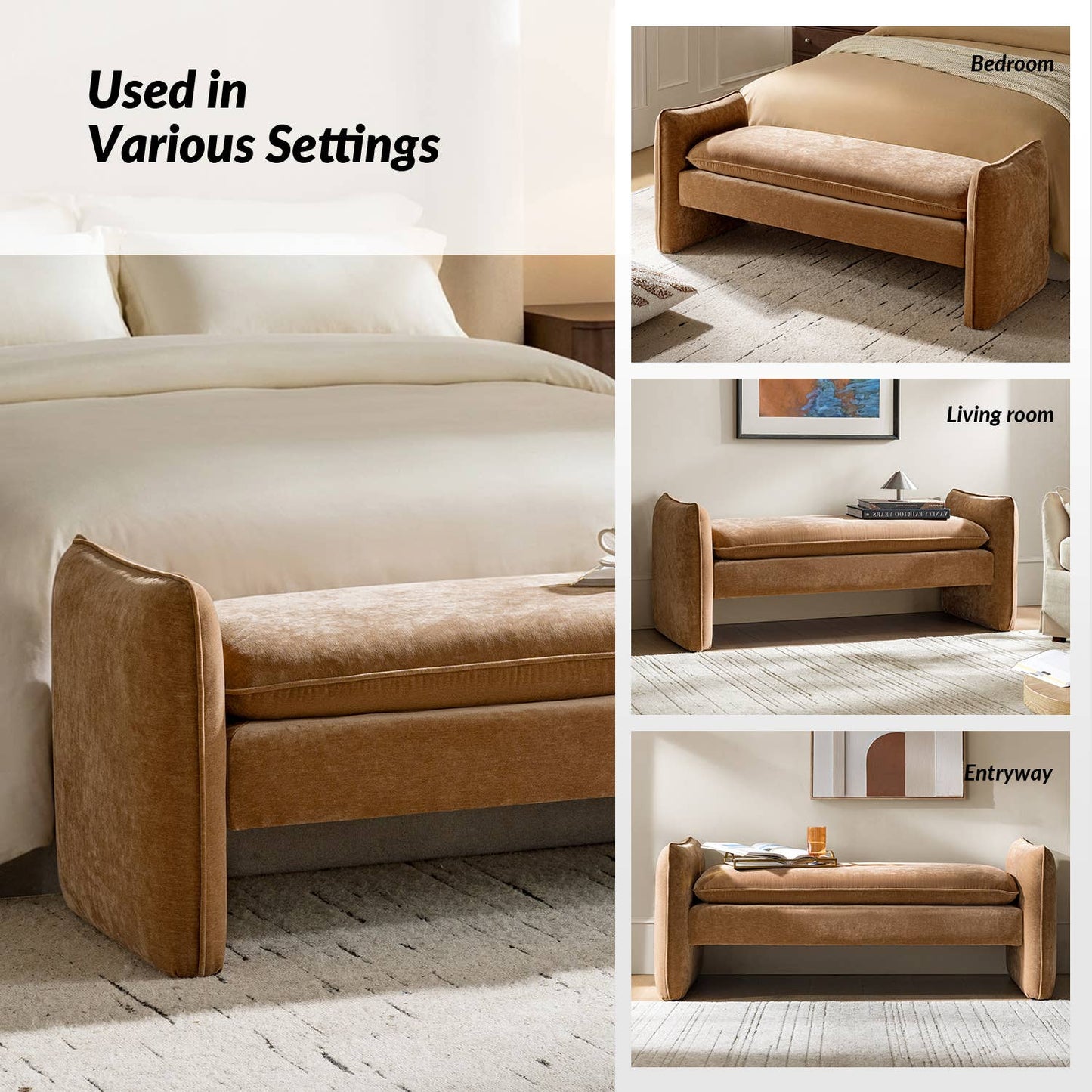 Ella Bench: Caramel