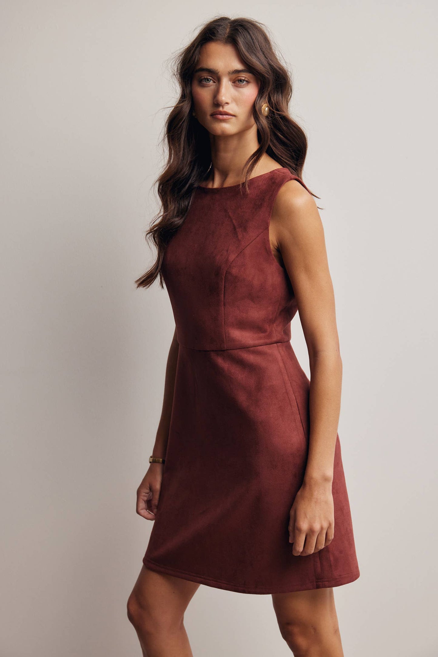 Autumn Muse Suede Dress