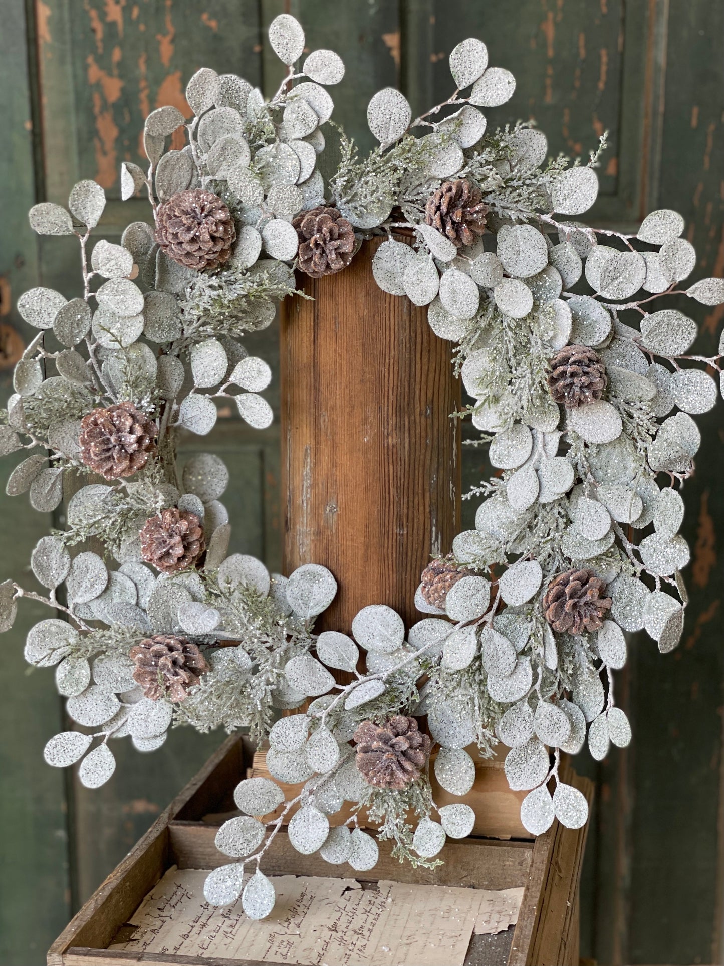 SilverDollar Shine Wreath