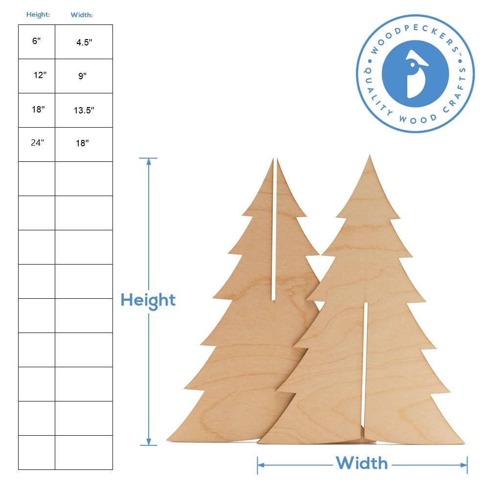 2-Piece Slotted Christmas Tree: 24 Inch
