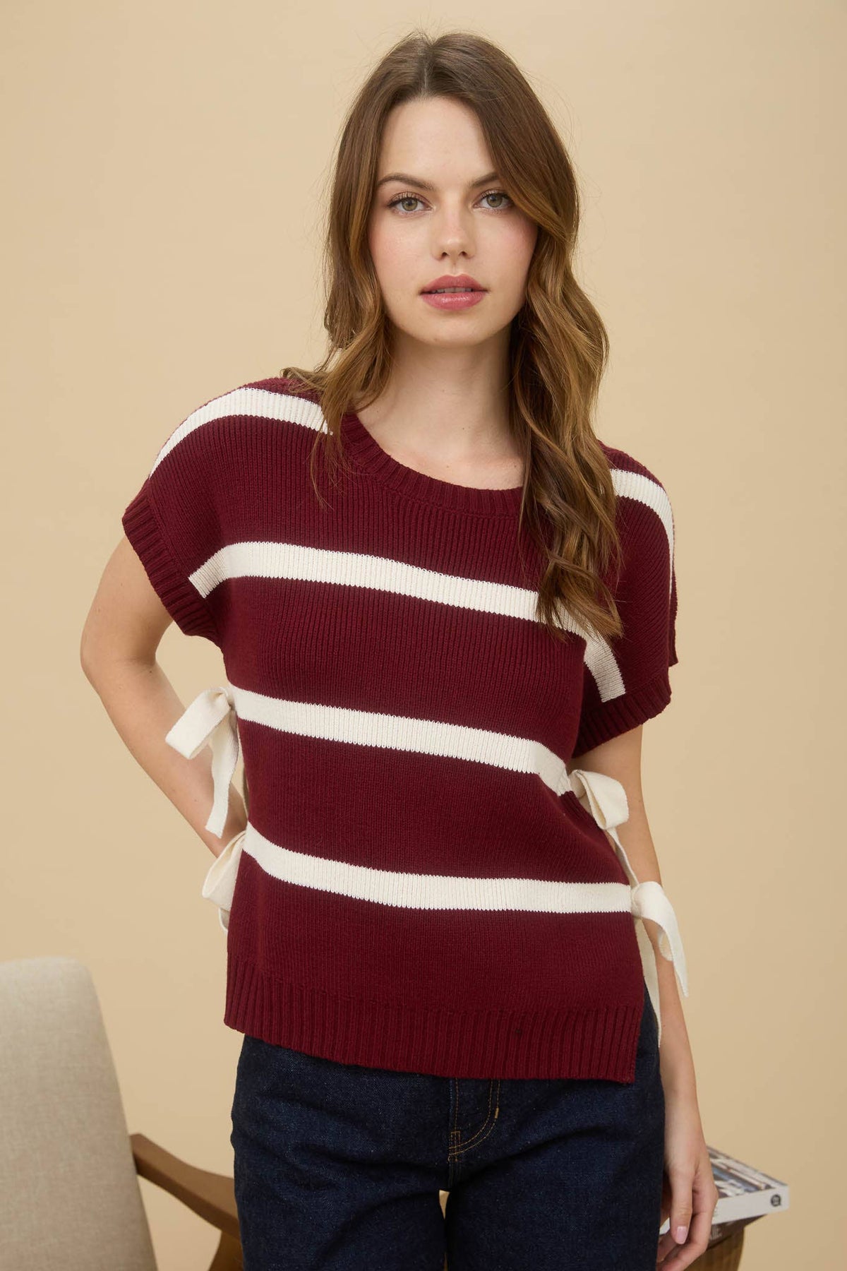 Crimson Coast Stripe Sweater