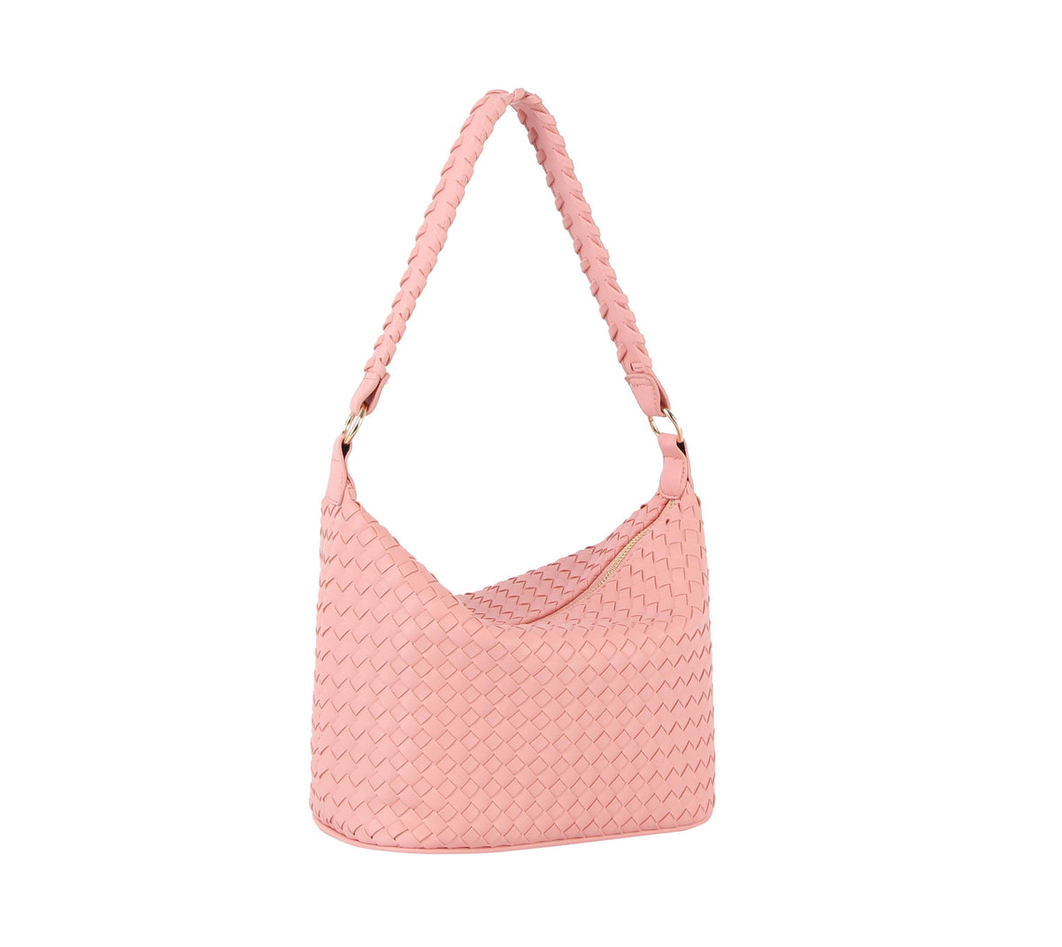 Woven hobo bag: STONE
