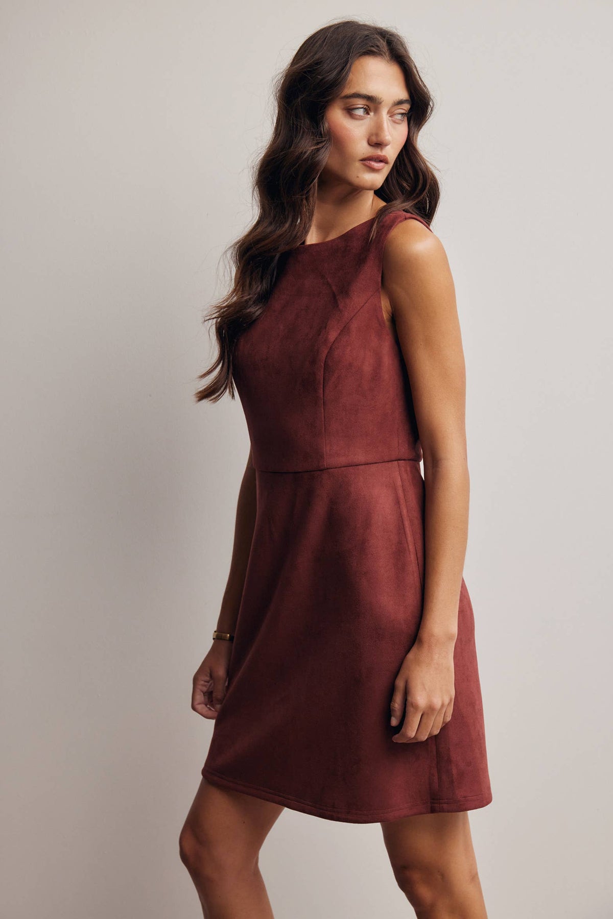 Autumn Muse Suede Dress