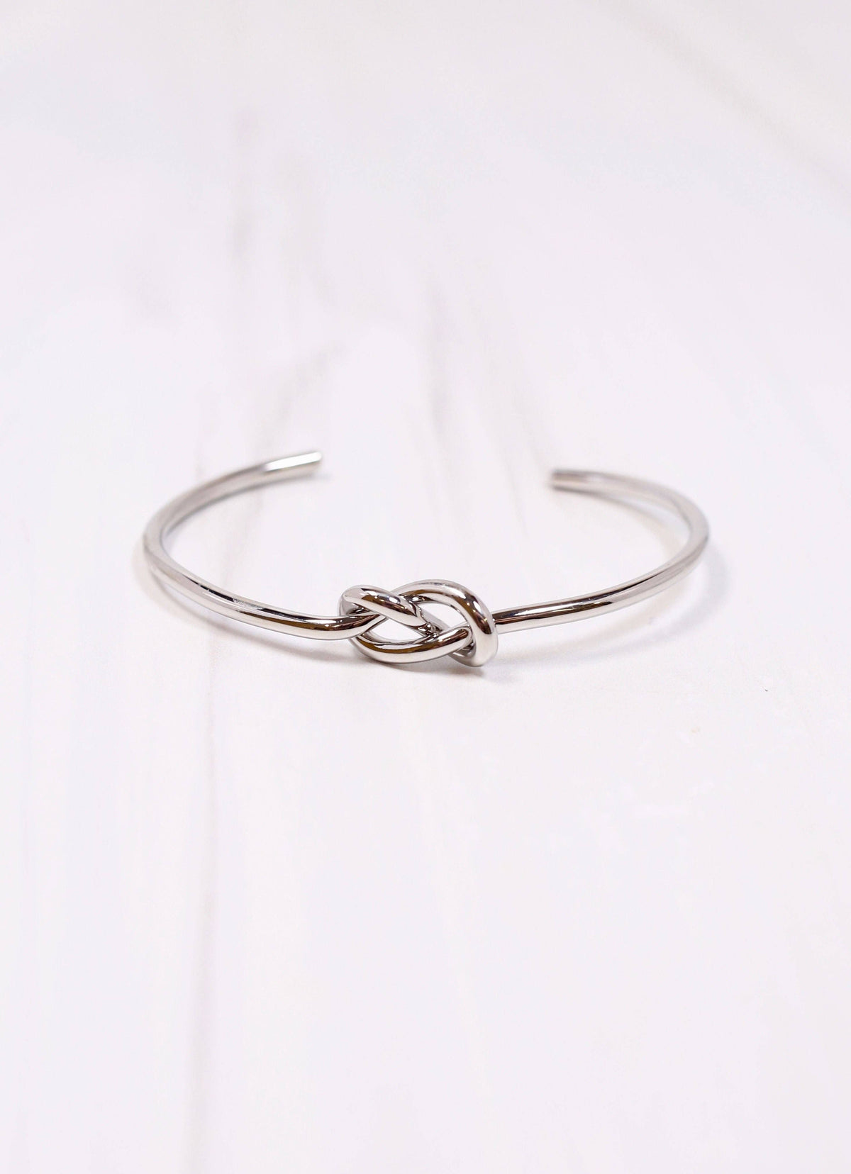 Norman Knot Cuff Bracelet SILVER: Default