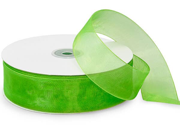 Sheer Organza Gift Packaging Ribbon: Light Blue, 1 Pack, 7/8"x100 yards