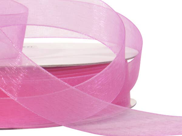 Sheer Organza Gift Packaging Ribbon: Light Blue, 1 Pack, 7/8"x100 yards