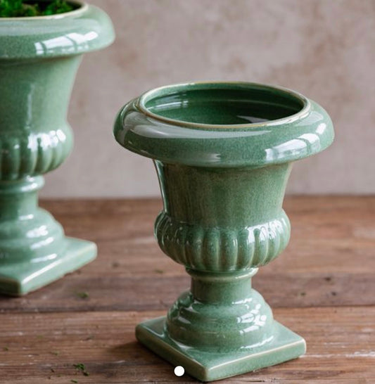 Verdigris Urn Pot