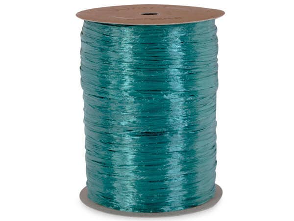 Pearlized Raffia Ribbon: Light Blue, 1 Pack, 100 yards