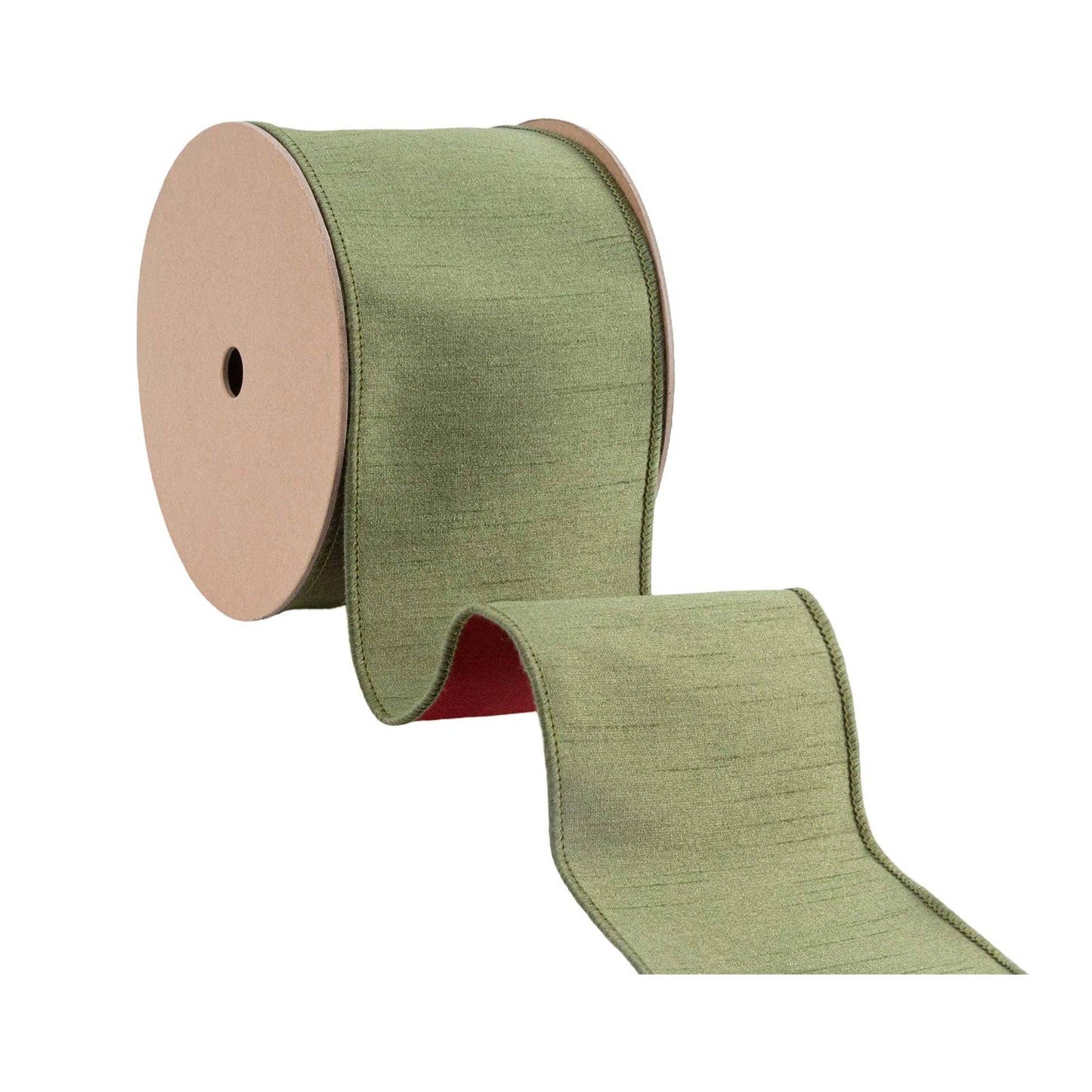 4" Wired Double-fused Dupioni Ribbon | 10 Yard Roll