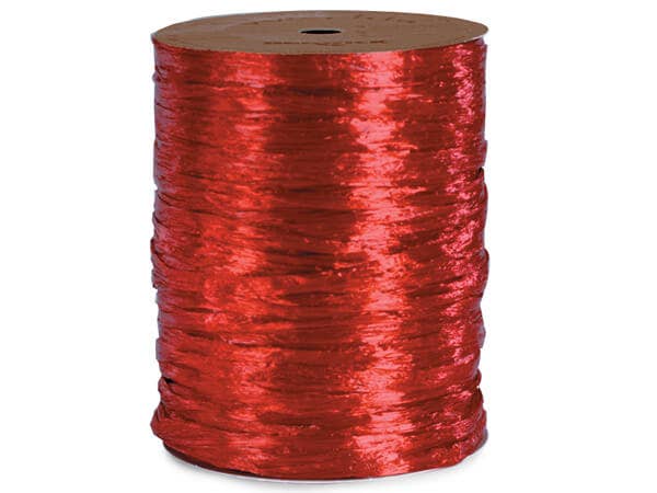 Pearlized Raffia Ribbon: Light Blue, 1 Pack, 100 yards