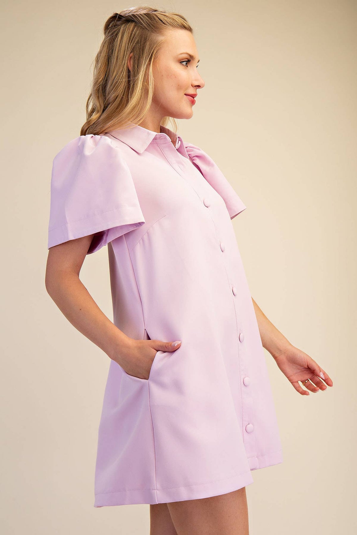 The Sweet Peony Shirt Dress