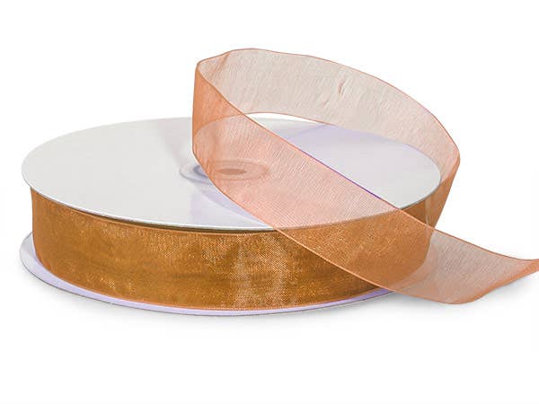 Sheer Organza Gift Packaging Ribbon: Light Blue, 1 Pack, 7/8"x100 yards