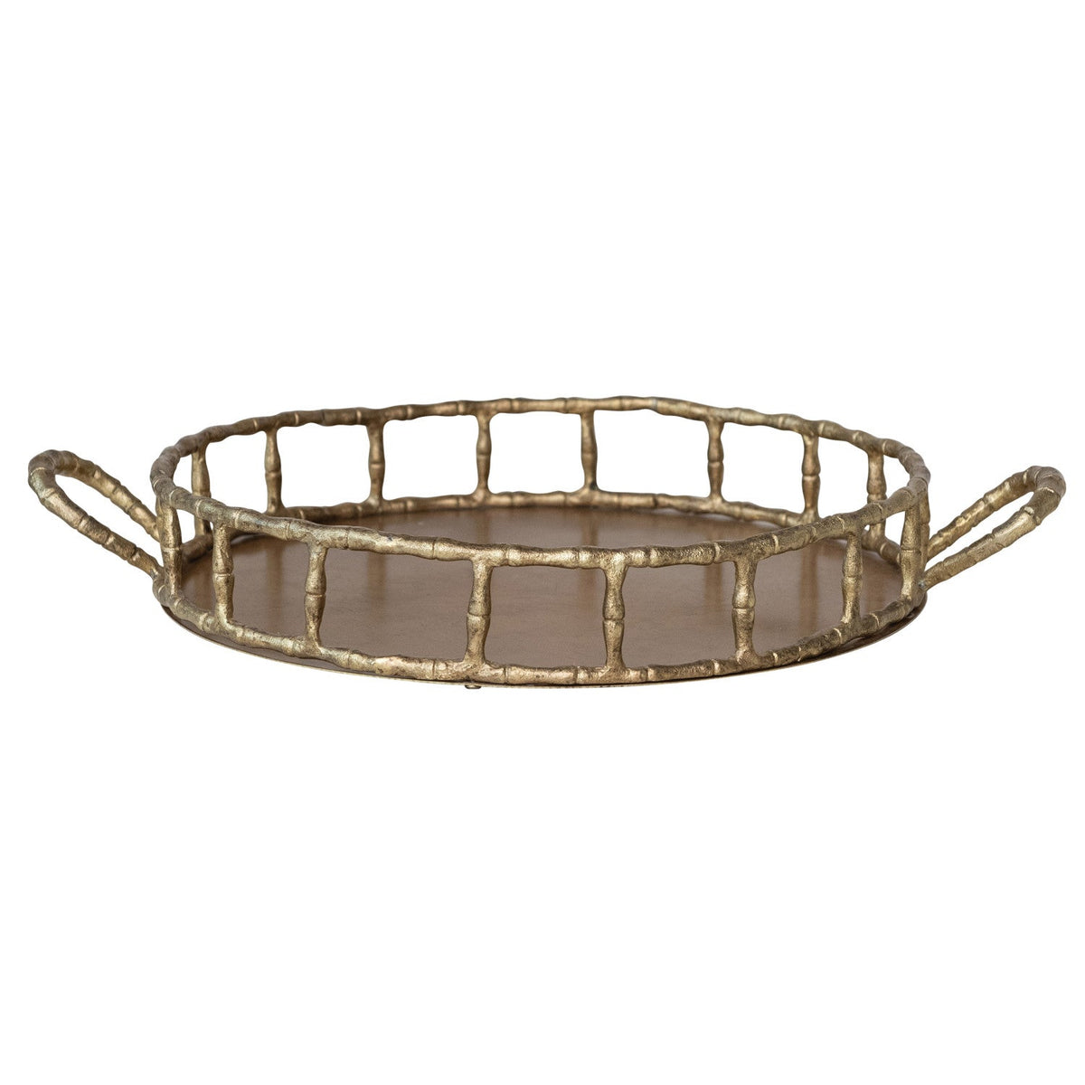 Cast Aluminum Faux Bamboo Tray