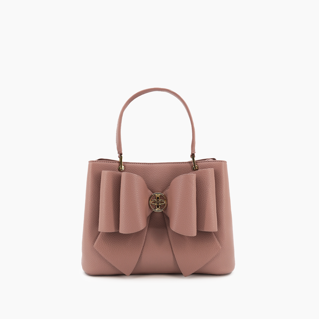 Jesse Bow Vegan Crossbody Bag: Mauve