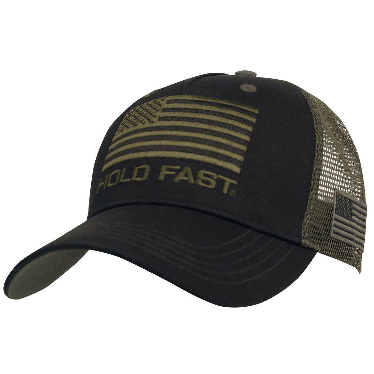 HOLD FAST Mens Cap Black Flag: Black