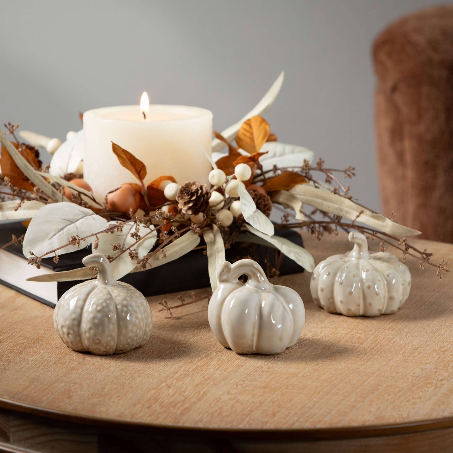 Stone Cream Pumpkins 3 Styles