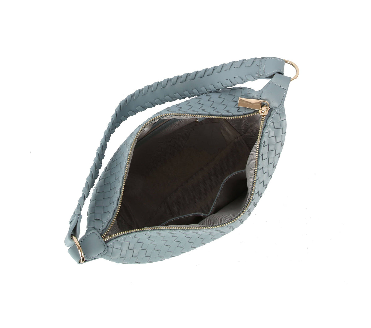 Woven hobo bag: STONE