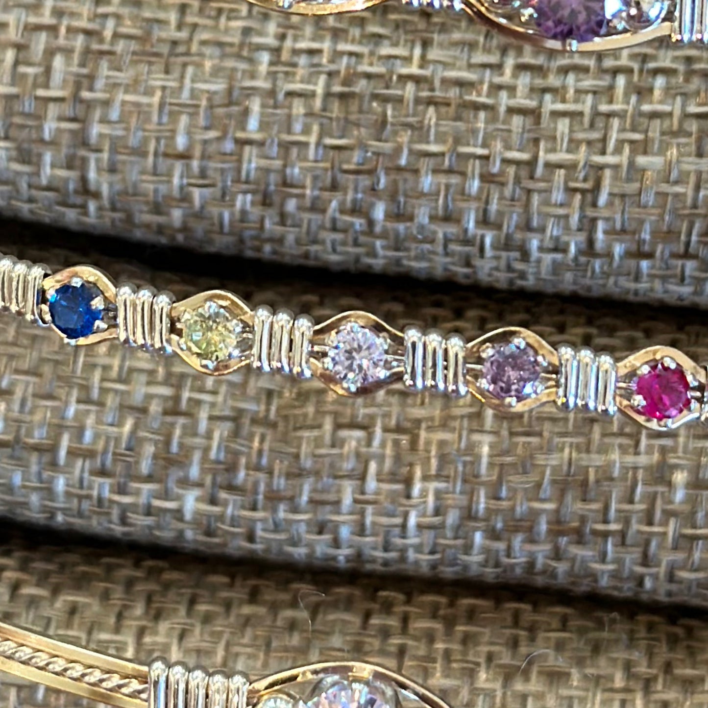 Custom Birthstone Bracelet w/5 stones