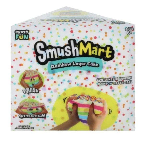 RMS® SmushMart™ Giant Rainbow Cake Slice Squishy 1pc