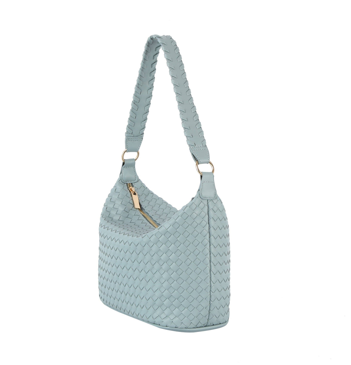 Woven hobo bag: STONE