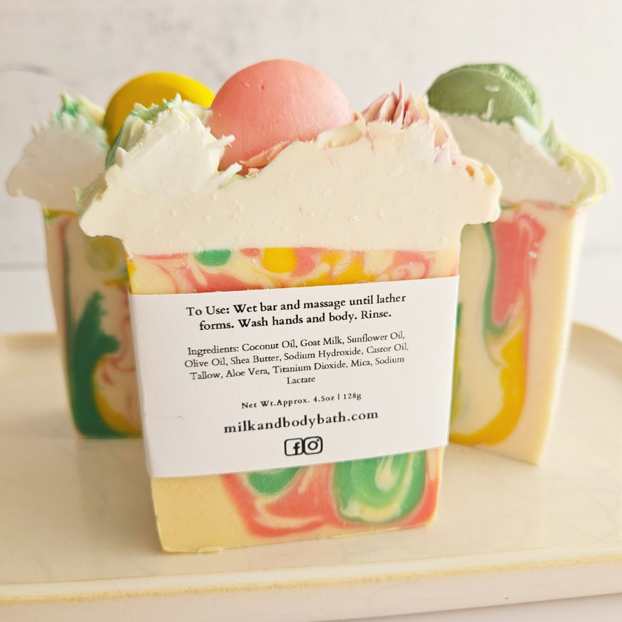 Limoncello Cream Goat MIlk Soap | Bar soap, spring soap