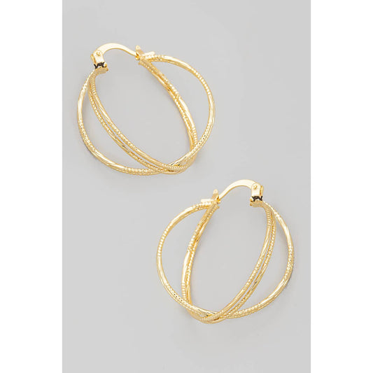 Thin Mini Pincatch Hoop Earrings: G