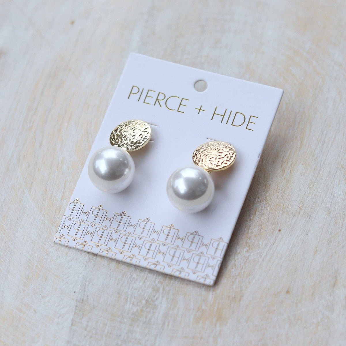 Pearl + Gold Bauble Earrings