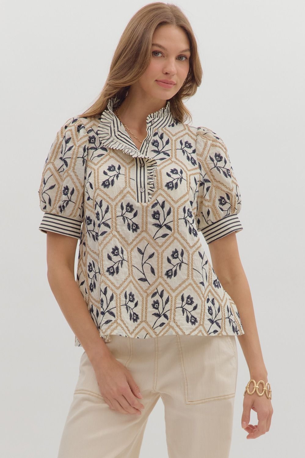 Honeycomb Bloom Blouse