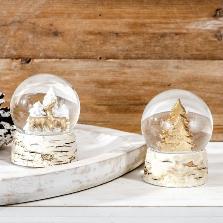 Mini Deer & Tree Snowglobes
