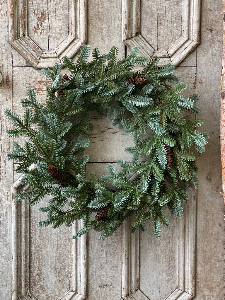 Evergreen Tapestry Wreath – 24"