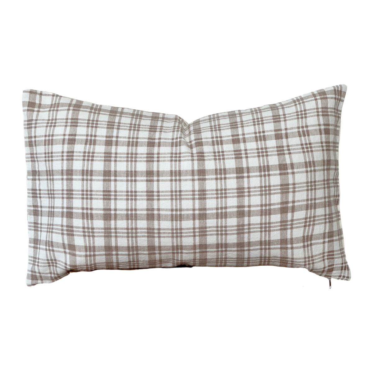 Brown Plaid Pillow | Fleur + Fray Collection