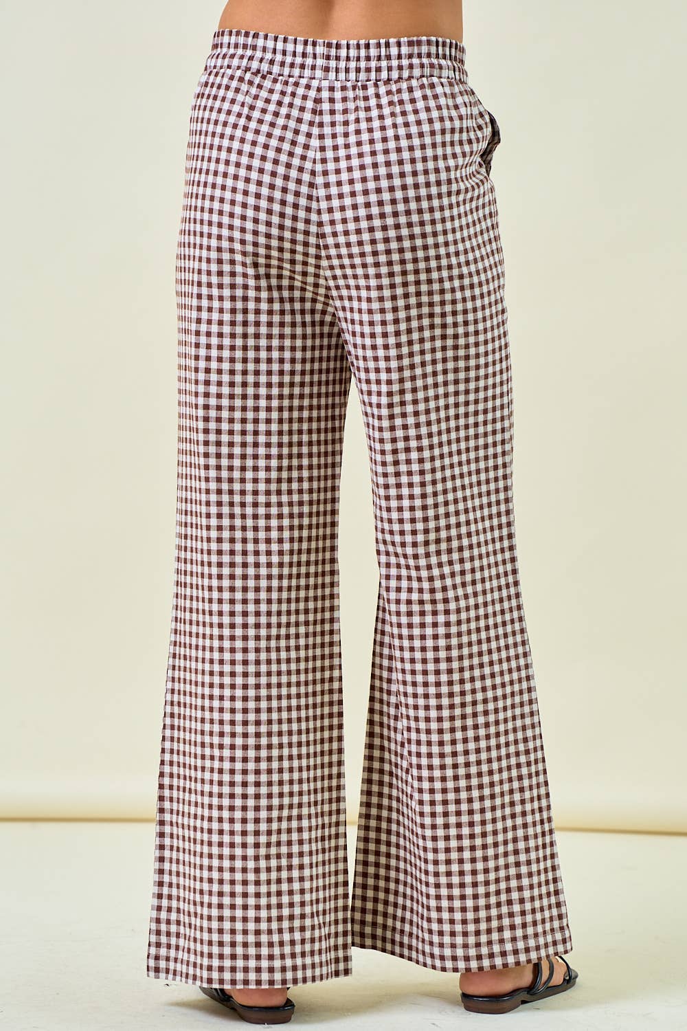 Gingham Days Wide Leg Pants