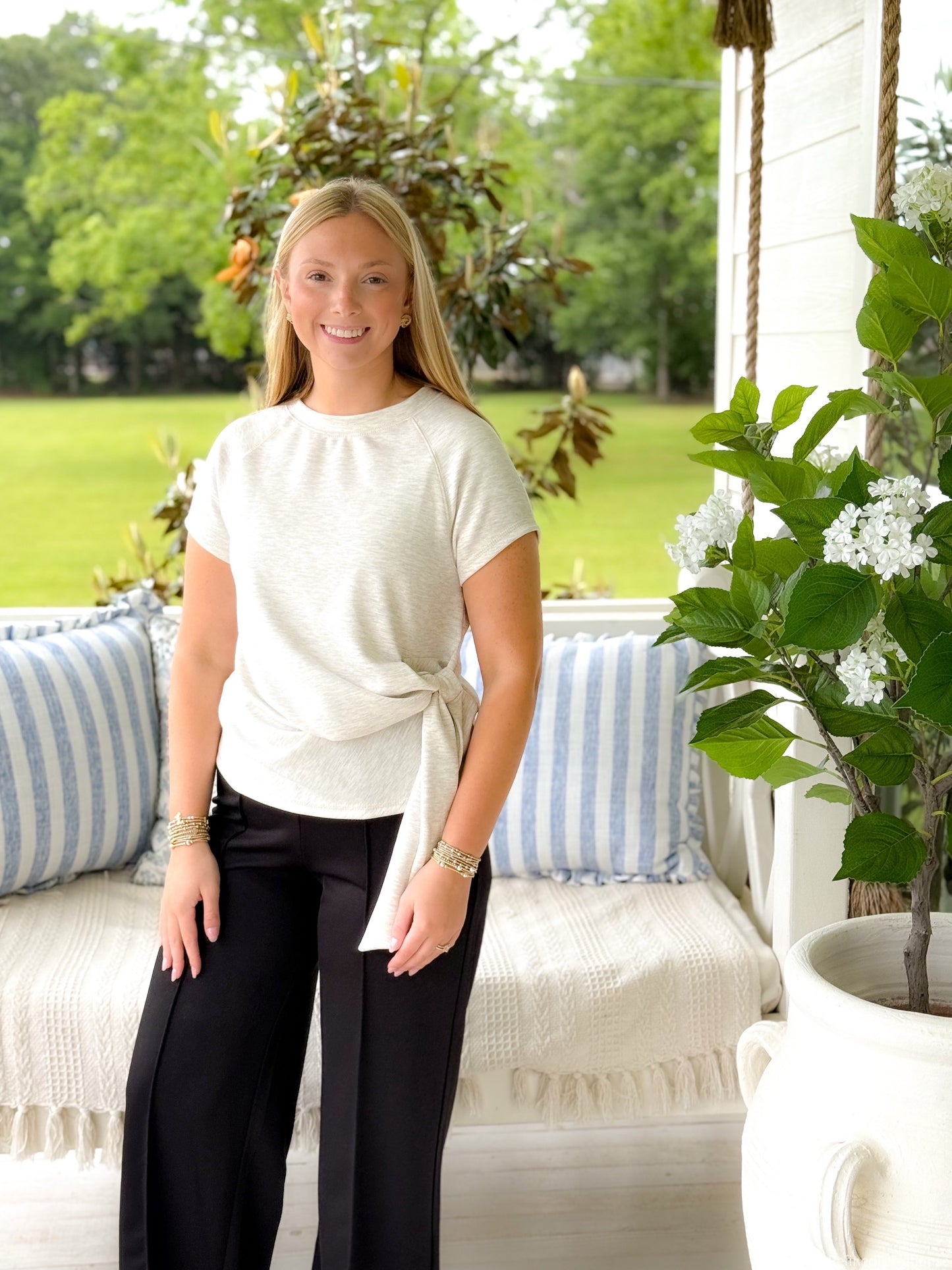 Effortless Side Tie Top