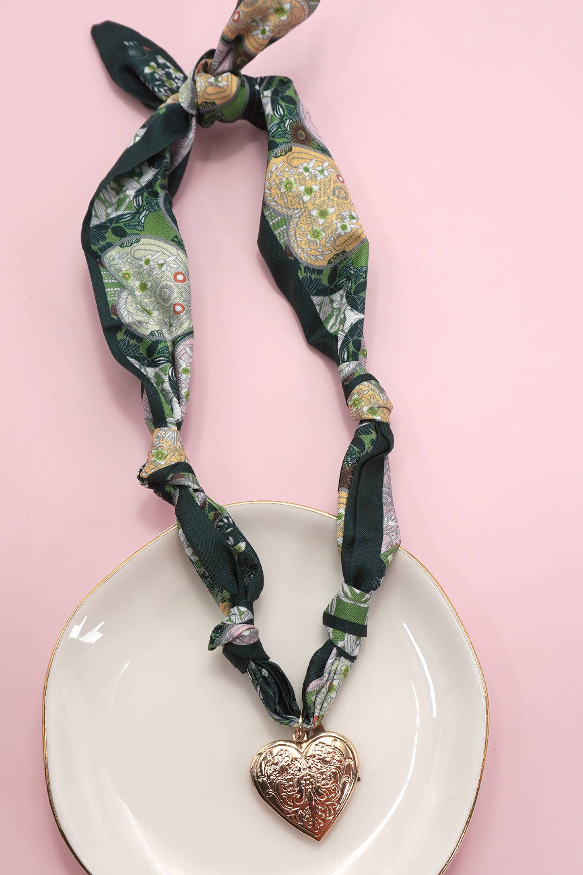 Heart Handmade Scarf Necklace