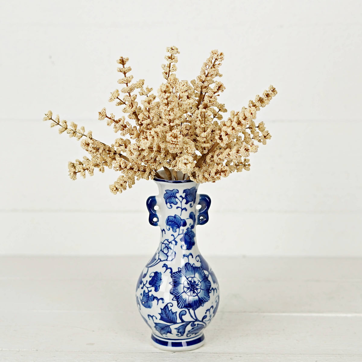 14in Cream Millet Berry Bush