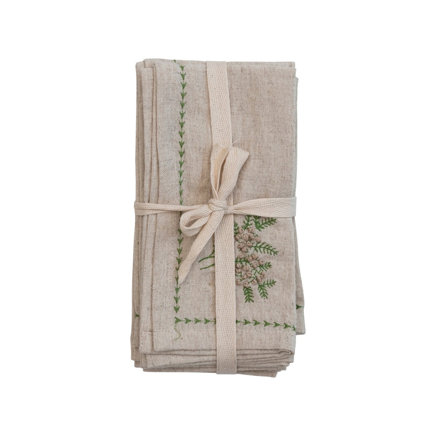 18" Square Cotton & Linen Napkins Set of 4