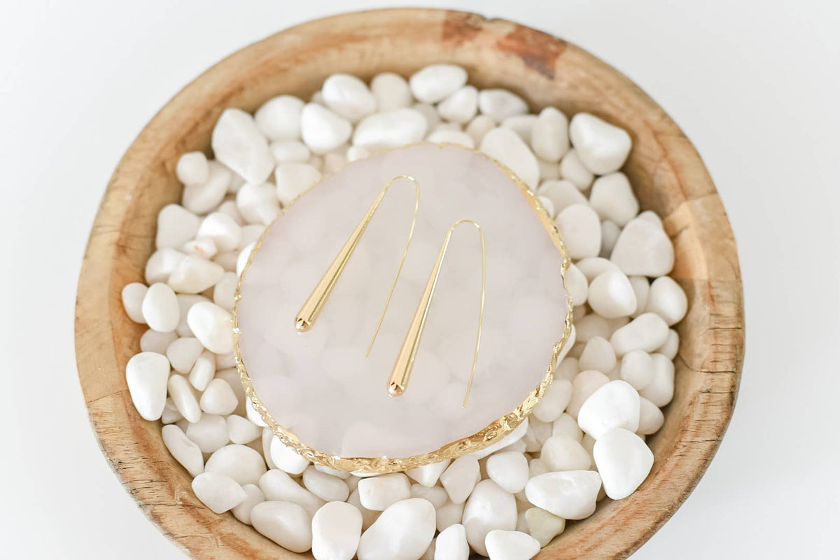 The Charlotte hoops gold plated earrings
