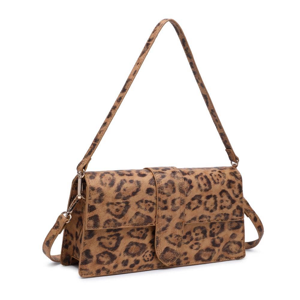 Violet Leopard Crossbody: Leopard