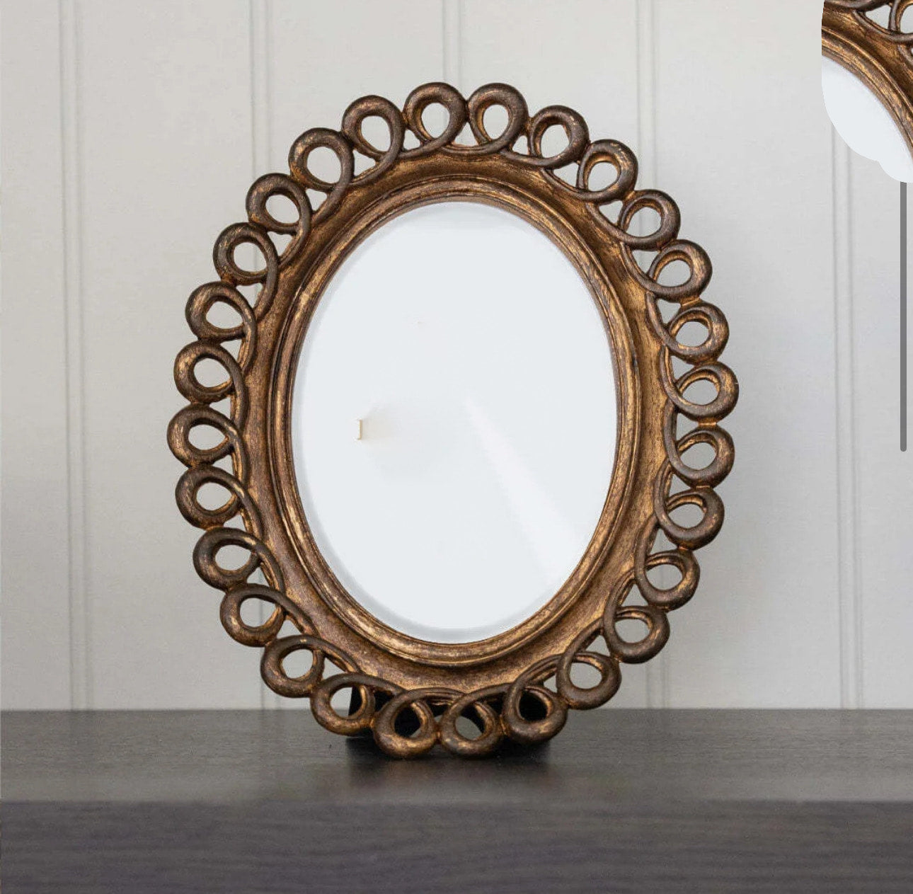 Fancy Scalloped Oval Photo Frame 5x7