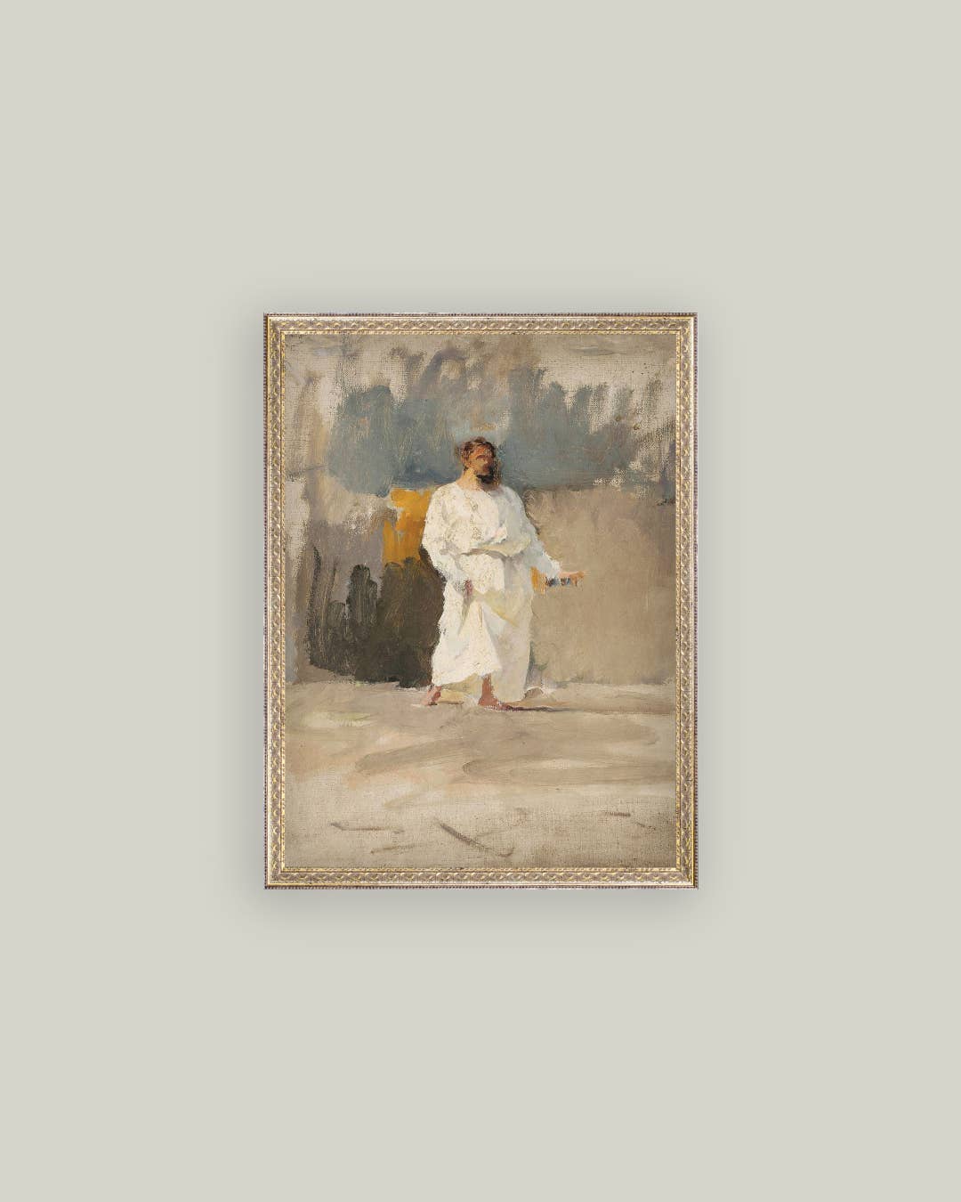 Christ Framed Antique Art: 8x10
