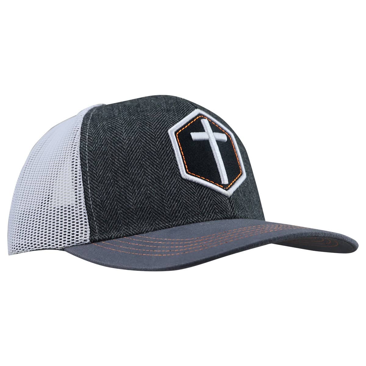 Cross Cap: Grey/White