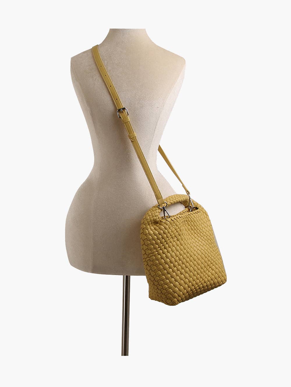 Hobo Handbag With Detachable Shoulder Strap: GREY