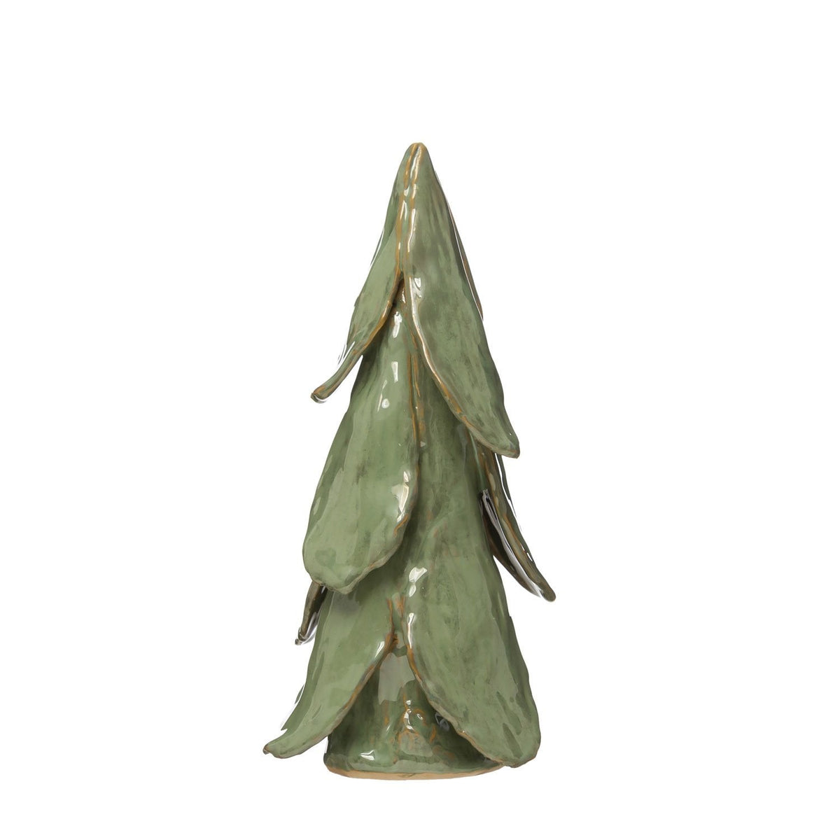 Glazed Stoneware Christmas Tree - Mint