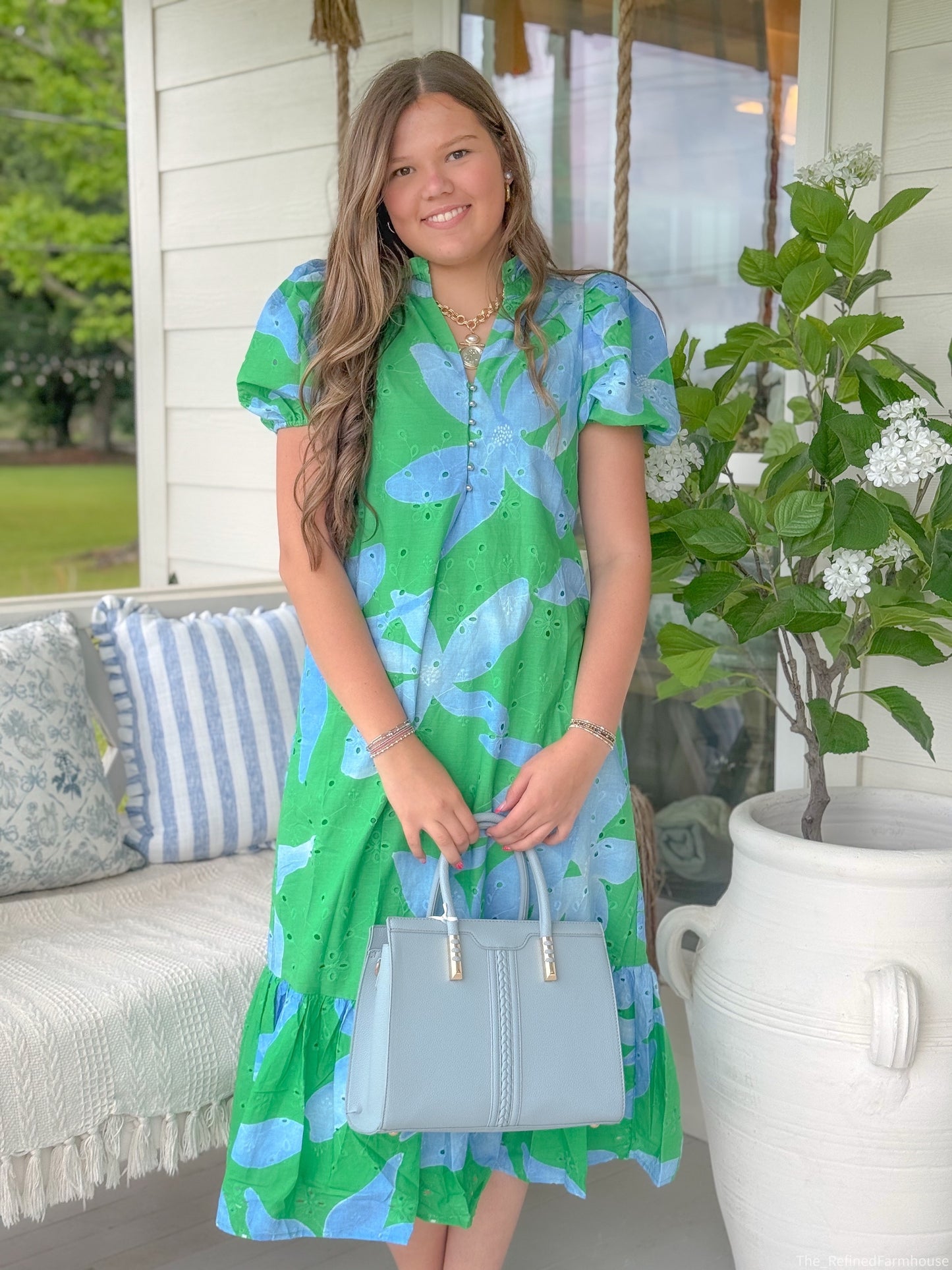 Fresh Bloom Midi Dress